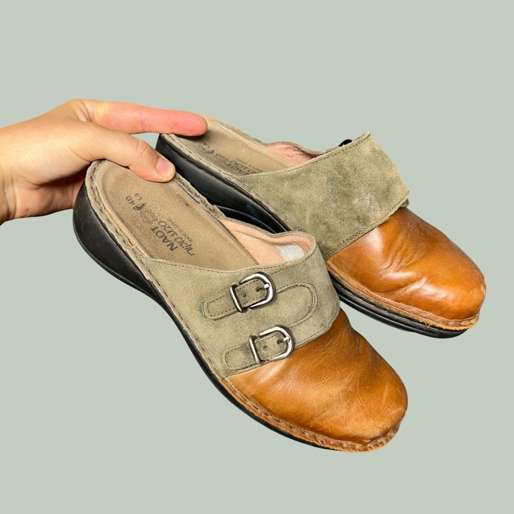 Naot Leilani Leather Clog Whimsygoth Cottage Fairy Earthy Witchy Boho Gorpcore